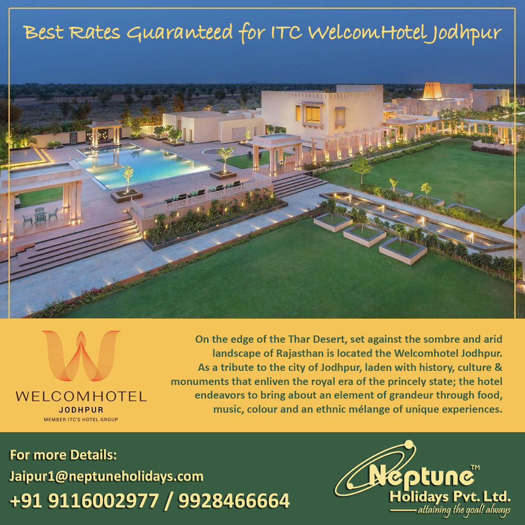 Best Rates Guaranteed for ITC WelcomHotel Jodhpur
