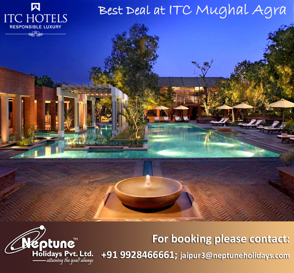 Lowest Rate guaranteed at ITC Mughal Agra